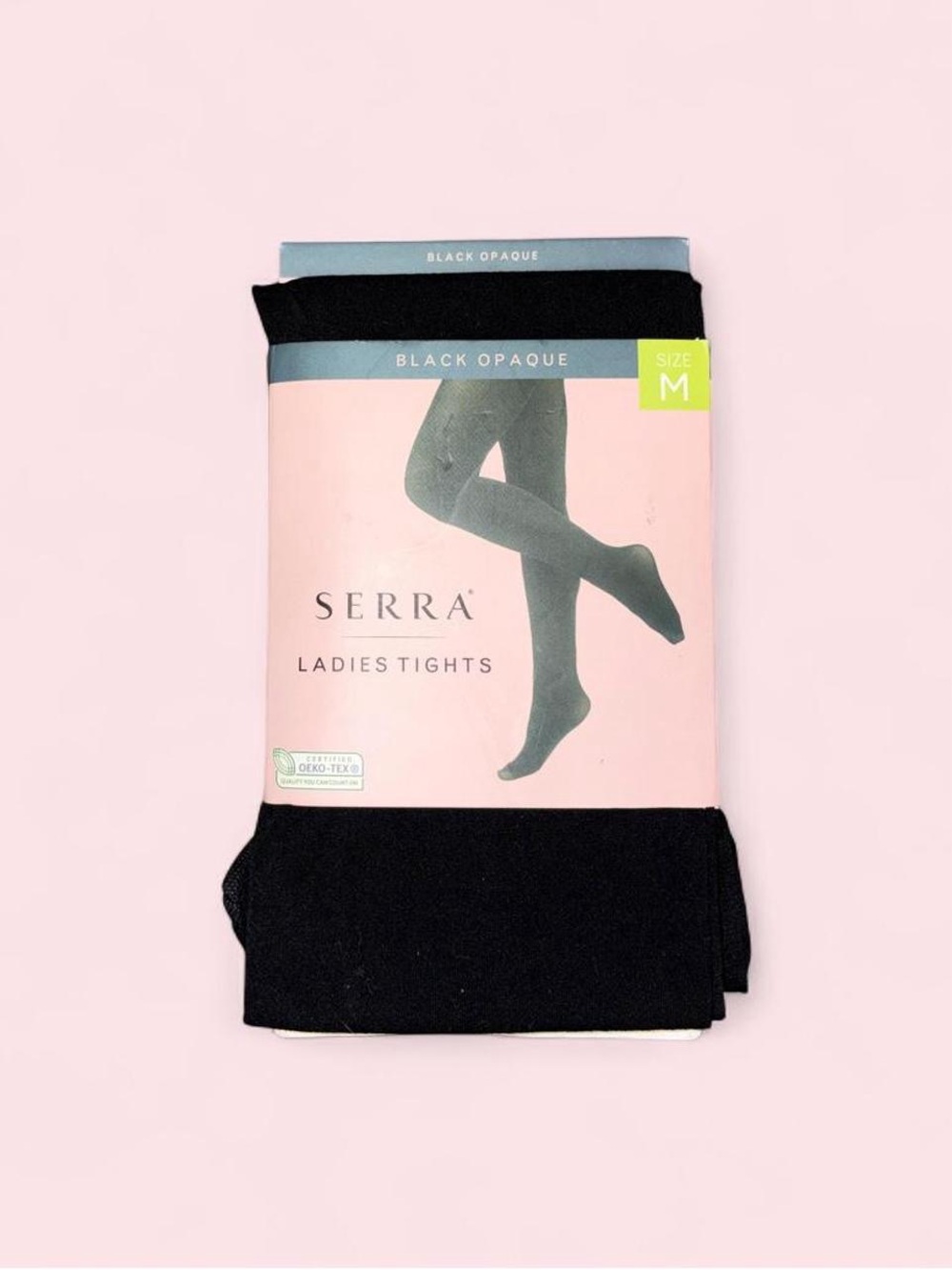 Serra Black Ladies Opaque Tights